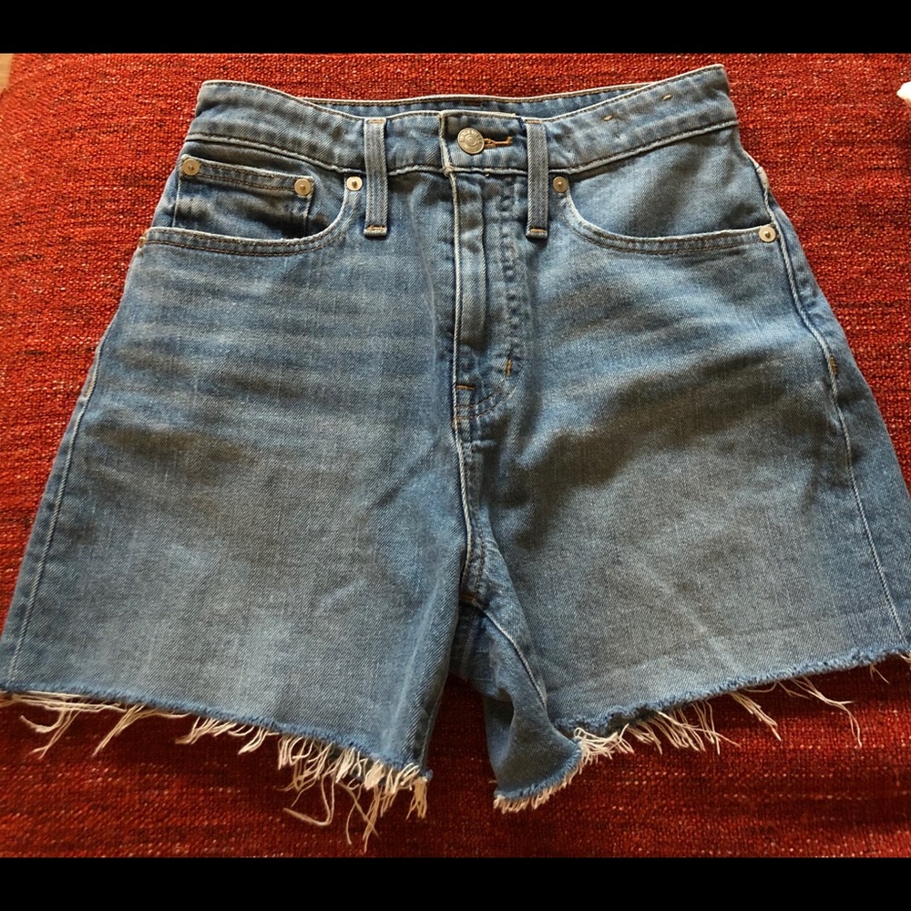 Madewell high waisted denim shorts